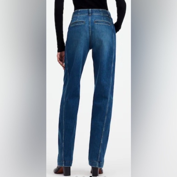 Madewell Tapered Denim Trouser Jeans Blue Size 30 - Picture 2 of 10